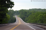Plenty of hills and bridges along the Natchez Trace Parkway.